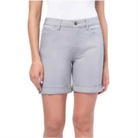 Parasuco Light Grey Denim Shorts size 8 - Picture 1 of 16